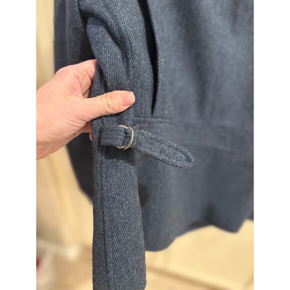 Women's Lauren Ralph Lauren 100% Lambswool Smokey Blue Full Zip Jacket Size 8 - Picture 6 of 6